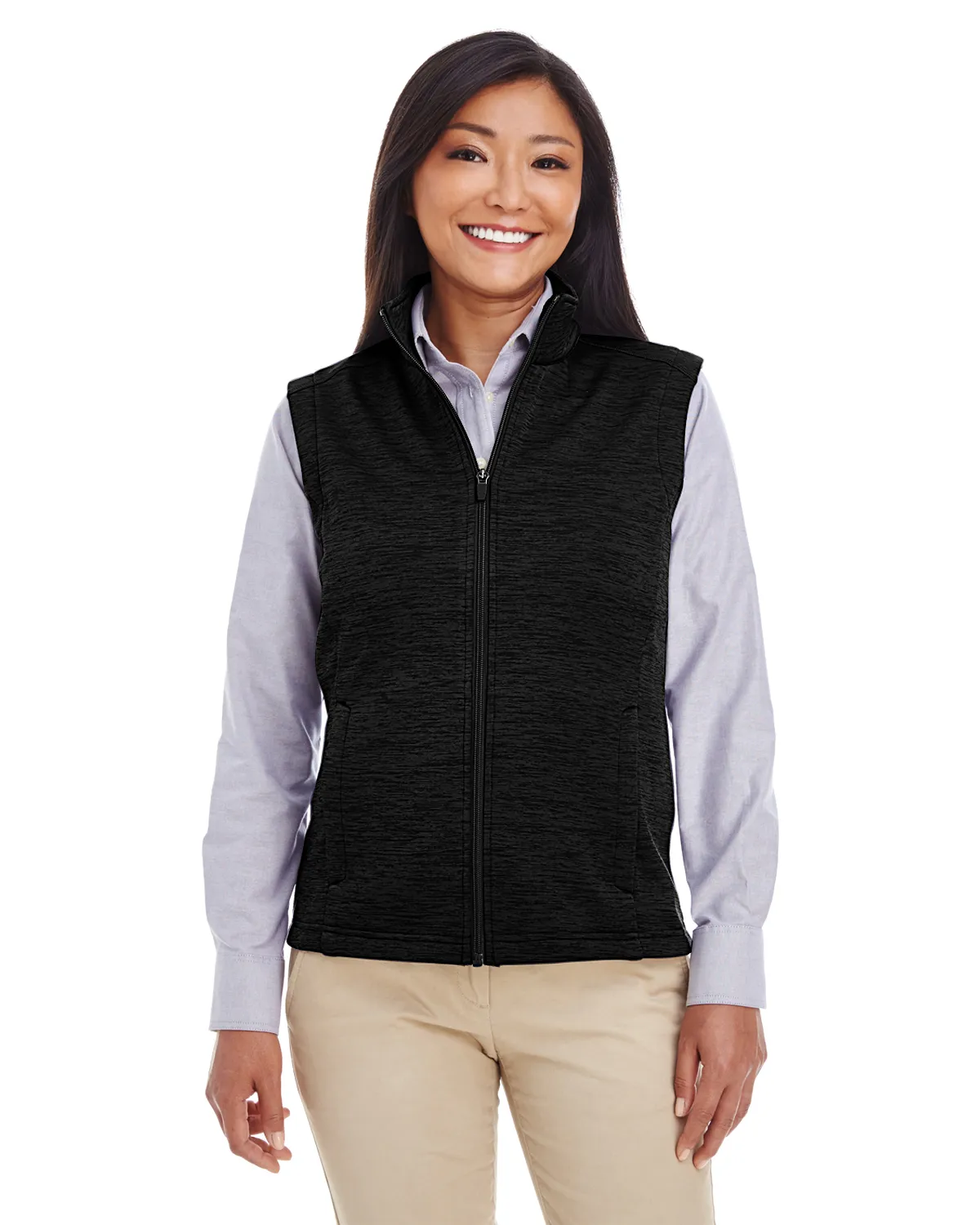 Devon & Jones DG797W Ladies' Newbury Mélange Fleece Vest